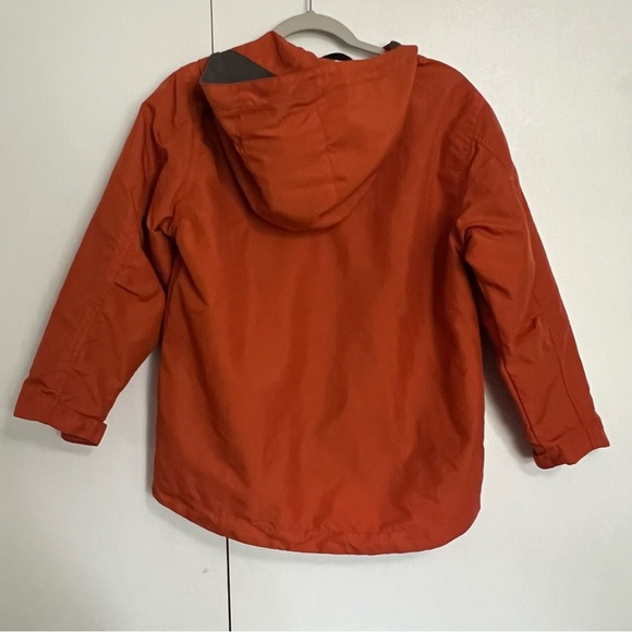 Gap Kids Orange Windbreaker Rain Lightweight Hooded Jacket size large 10 - Picture 2 of 11